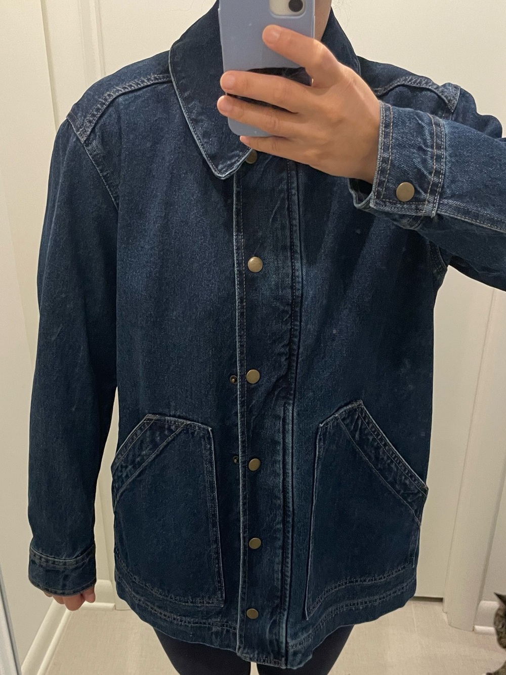 Old Navy Dark Wash Denim Barn / Chore Jacket